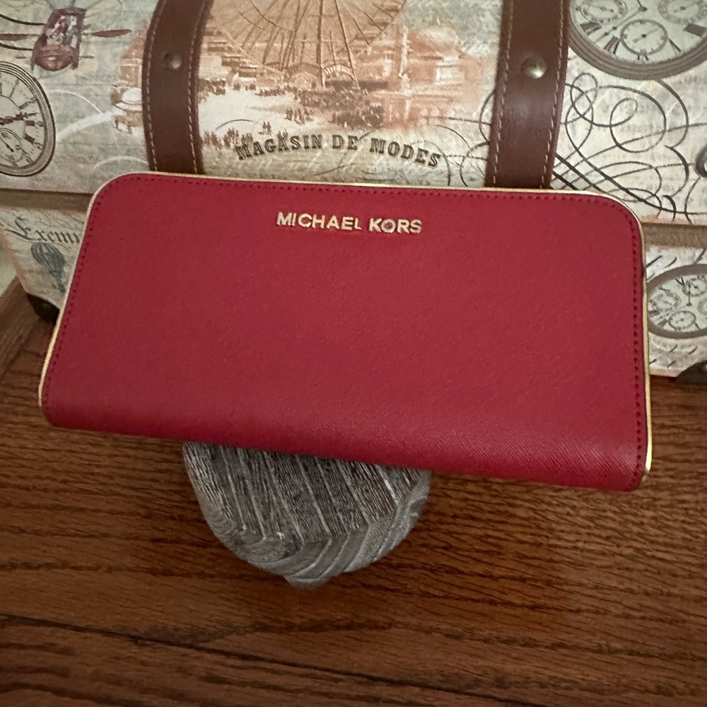 Michael Kors Cherry Red Wallet